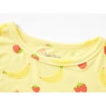 thumbnail image 2 of Beezizac Autumn/Fall/Winter 2- Piece Strawberry Pajamas for Toddler Little Girls Ribbed Jersey Long Sleeves PJ Set Size 10, 2 of 7