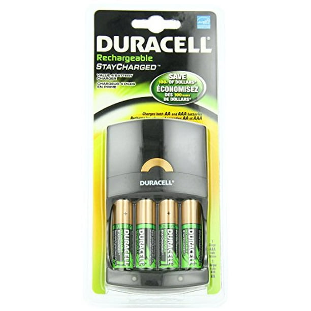 Duracell value Charger with 4 AA StayCharged Batteries 1 Kit (CEF14