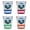 Multicolor (4-Pack), variant on Coeur D'Alene Idaho Design A Souvenir 2 oz Round Shot Glass Green