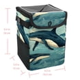 thumbnail image 5 of Whale Foldable Car Trash Bin with Lid, Leak-proof Mini Trash Can, Hanging Storage Bag for Car, 5 of 6