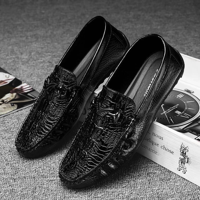 Men\'s Classic Black Loafers Casual Slip On Shoes Soft Penny Loafers Lightweight S44d6c7888b7a417ca4793cb9c70f8  main image 4