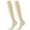 Beige, variant on Women's Yoga Leisure Socks With Grips For Long Scrunch Non Slouch Stockings Coffee One Size