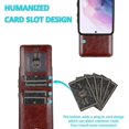 thumbnail image 4 of Funda de piel sintética estilo empresarial para Samsung S21 con tarjetero, función billetera, función atril y protección contra caídas., 4 of 5