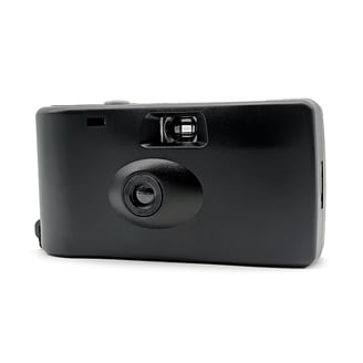 Yashica MF-1 35mm Camera - Leather (Black / Orange) - Walmart.com