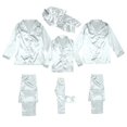 thumbnail image 4 of Pxiakgy 2025 Family Satin Christmas Pajamas Sets Solid Silk Xmas Pjs Matching Sets Soft Sleepwear for Mens Womens Adults Kids Christmas Satin Pajamas for Family 2 Piece White Baby Size:0-3Months, 4 of 6