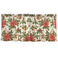 thumbnail image 7 of Yayeee Kitchen Curtains Set of 2 Light Filtering 57"x24" Over Sink Window Panels, Retro Christmas Holly, 7 of 7