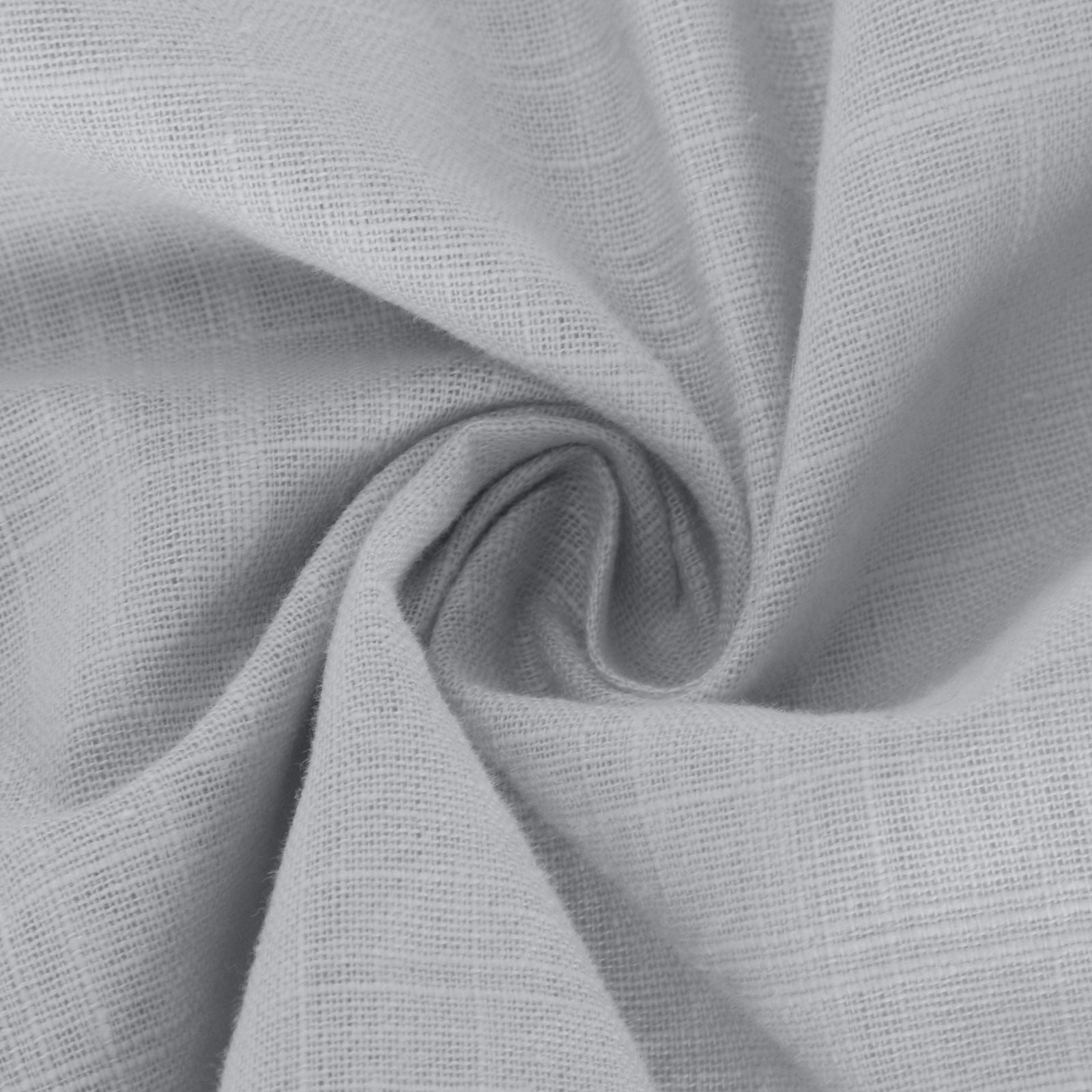 CFLVAEK Gauze Linen Cotton Shirts Women with 2 Pocket Dressy Collared Button Down Work Top Lightweight Three Quater Sleeve Plain Color Blouses for Office