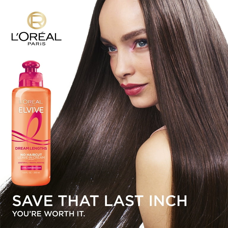 L'Oreal Paris Elvive Dream Lengths Heat Protection Leave in Conditioner All Hair Types 6.8 fl oz