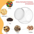 thumbnail image 3 of MODANU 6 Pcs Plastic Candy Jar with Lid for Candy Buffet with 6 Pcs Mini Acrylic Plastic Kitchen Scoop 7.7 oz Clear Candy Container Plastic Cookie Jar for Kitchen Counter, 3 of 7