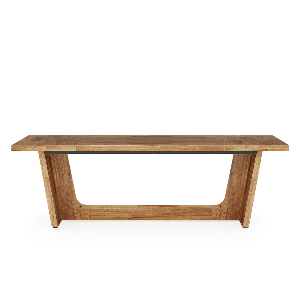 Resenkos Study Writing Desk, Computer Desk,70.8-Inch Executive Desk, Wood Study Computer Desk Writing Table,Walnut