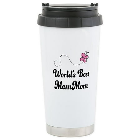 CafePress - Worlds Best Mommom Stainless Steel Travel Mug - Stainless Steel Travel Mug, Insulated 16 oz. Coffee (Best Tumblr In The World)