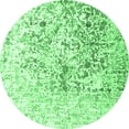 thumbnail image 1 of Ahgly Company Indoor Round Abstract Emerald Green Contemporary Area Rugs, 4' Round, 1 of 4