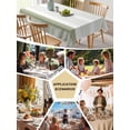 thumbnail image 6 of Sage Green Stripe Tablecloth Rectangle Table Cloth 60x84, Waterproof Tablecloth Outdoor Table Cloth, Modern Rustic Horizontal Green Striped Washable Table Cover for Kitchen Dinning Party, 6 of 8