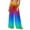 #0163-Multicolor, variant on Ailaofu Women Ruffle Sheer Mesh Pants See Through Bikini Bottom Swimsuit Cover up Wide Leg Beach Pants