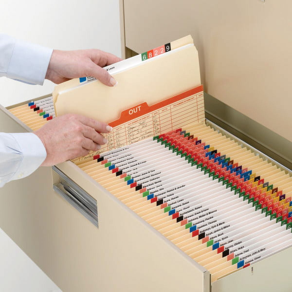 Smead File Folders, Straight-Cut Tab, Letter Size,