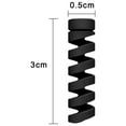 thumbnail image 5 of 12Pcs Cable Protector Solid Color Flexible Silicone Spiral Design Wearproof Wire Protector for Charging Line, 5 of 7