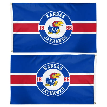 NCAA Kansas Jayhawks Established 3' x 5' Applique Flag