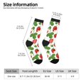 thumbnail image 2 of Fotbe Strawberry Calcetas Largas con Estampado para Hombre y Mujer – Calcetas de Compresión Transpirables y Elásticas, Viajar y Uso Diario Talla 5-11, 2 of 6