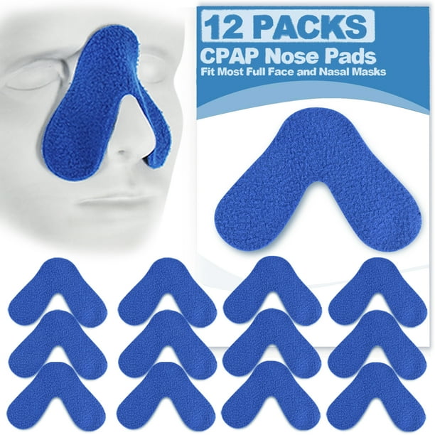 12 Pack CPAP Nose Pads Comfort Nose Pad for CPAP Mask,Avoiding Air Leaks, Red Mark, Irritation