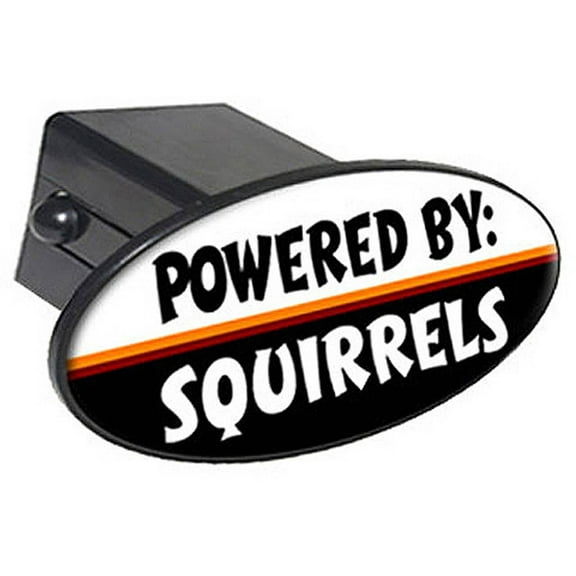 Powered By Squirrels 2" Oval Tow Trailer Hitch Cover Plug Insert