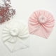 thumbnail image 4 of Soft Baby Turban Hat Donut Knot Newborn Baby Girls Hats Solid Color Kids Cap Beanies Autumn Winter Children Caps Bonnet, 4 of 5
