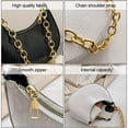thumbnail image 3 of Bolso de un solo hombro, bolso de mano clásico retro, bolso de mano de un solo hombro con cremallera adecuado para damas, negro, 3 of 5