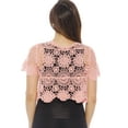 thumbnail image 2 of Just Love Bolero Shrug / Women Cardigan (Rose Floral Crochet, Small, Shrug), 2 of 3
