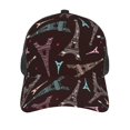 thumbnail image 3 of Lsque Eiffel Tower Printed Trucker Hat - Baseball Cap for Men Women - Breathable Mesh Side, Adjustable Fit - for Casual Wear, 3 of 7