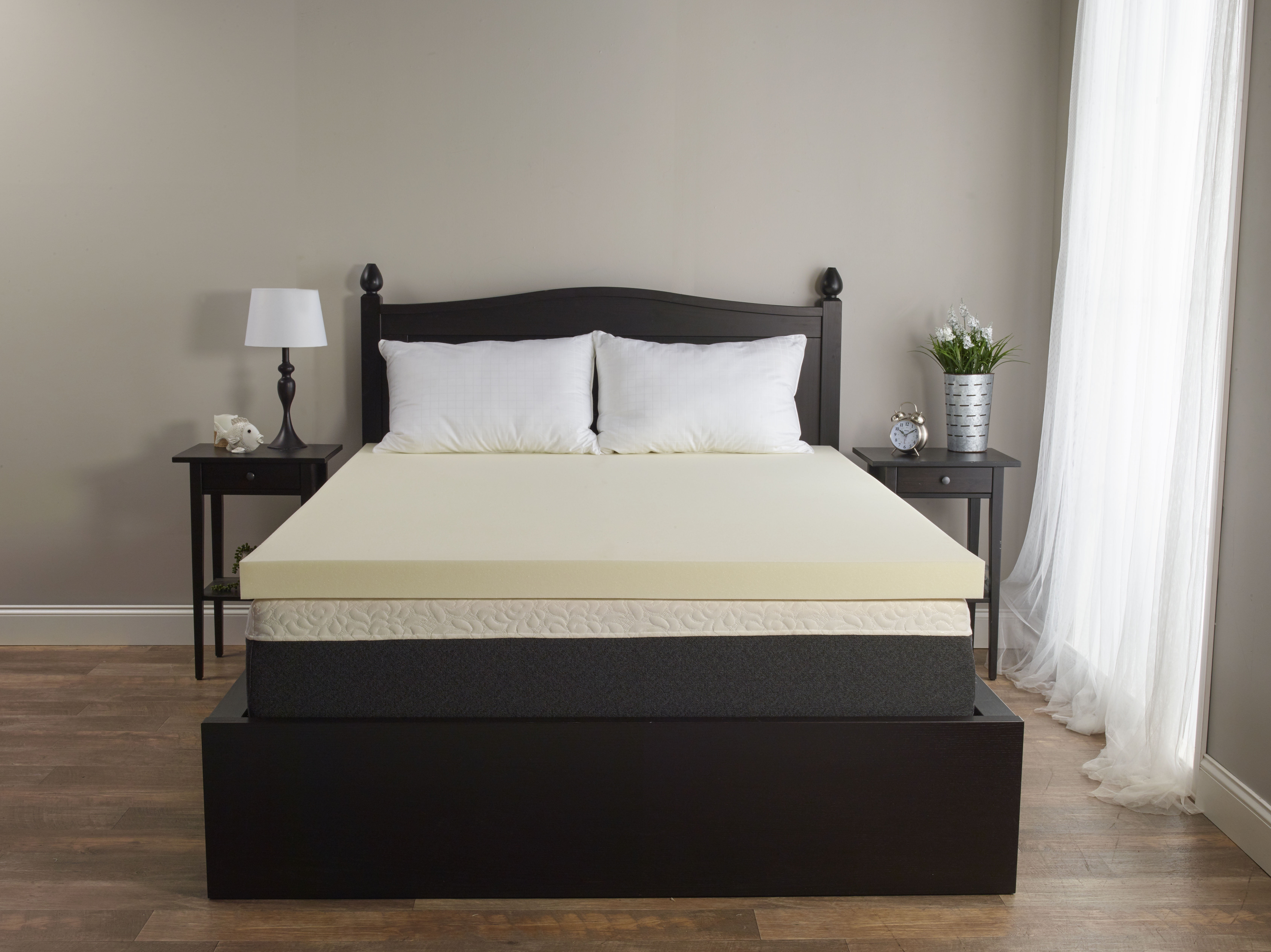 Isotonic King 3 Inch Memory Foam Mattress Topper with IsoFresh Technology