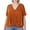 ALMOND, variant on FashionMille Plus Size Women's V-Neck Draping Front Cross High Low Tunic T-shirt Top