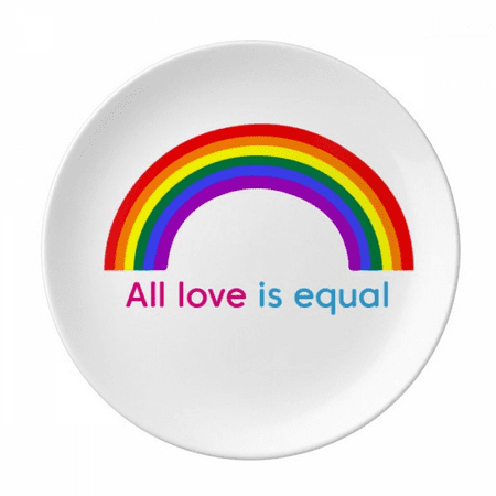 

All Love Is Equal Plate Decorative Porcelain Salver Tableware Dinner Dish
