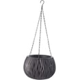 thumbnail image 1 of Diseño moderno elegante, diseño transpirable: jardinera colgante con riego automático para plantas de interior y exterior en color negro, jardinera de resina con cadena para decoración de césped,, 1 of 5