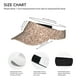 thumbnail image 3 of Fotbe Beige Sparkling Glitter Visera Deportiva con Diseño, Gorra Abierta Ajustable de Algodón para Mujer y Hombre, 3 of 7