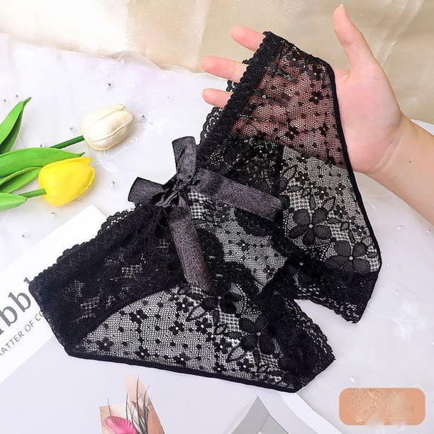 WILLBEST Ropa Interior Mujer Sexy Ropa Interior De Encaje De Cintura Baja Para Las Mujeres Con Alto Valor Tenga Cuidado De La Máquina De Apertura De La Entrepierna Pantalones De Triángulo