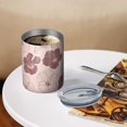 thumbnail image 3 of 12oz Coffee Tumblers Pioneer Flower Floral Print Pattern Stainless Steel Vacuum Insulated Travel Tumbler Coffee Cups Mug with Lid and Straw with Cleaning Brush for Cold & Hot Drinks, 3 of 5