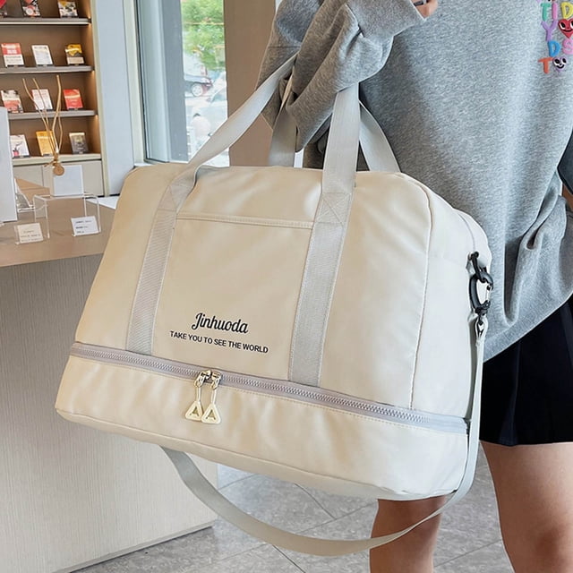Xihbxyly Bolsa de Viaje Plegable, Gran Capacidad, Tejido Ligero y Resistente Al Desgarro, Compartimentos para Zapatos y Ropa Húmeda/Seca, Diseño Multiusos, Ideal para Viajes, Ideal para Hombres y Muj