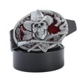 thumbnail image 3 of Cinturón de material cuero para Hombre Occidental Metal Cowboy Rodeo Hebilla Jean Accesorios BLESIY Cinturón de vaquero occidental, 3 of 8