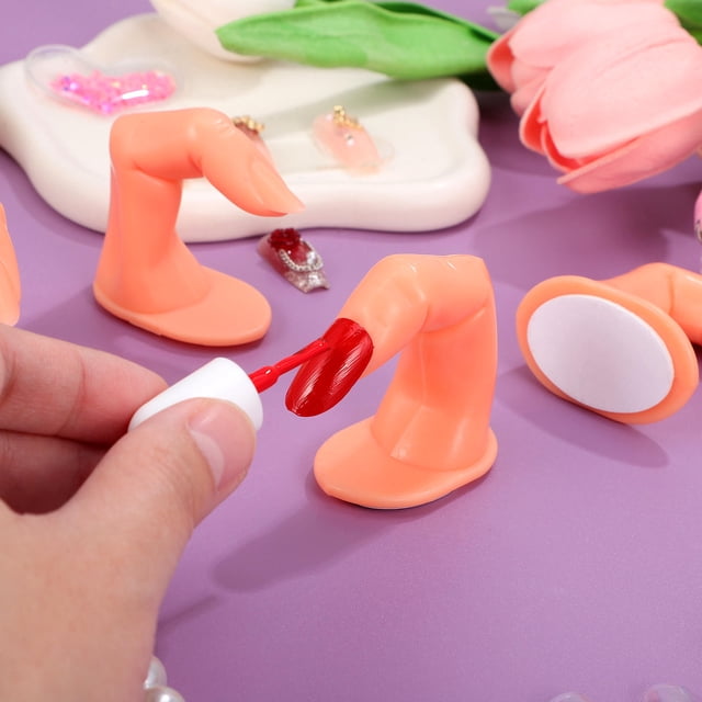 unbranded 5Ud Practice Fingers Para Acrylic Nails En Color Con Y Portátil