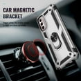 thumbnail image 2 of Dteck Motorola Moto G Stylus 5G 2022 Case, Military-Grade Metal Ring Kickstand 15ft Drop Tested Shockproof Heavy Duty Protective Magnetic Stand Cover,Silver, 2 of 6