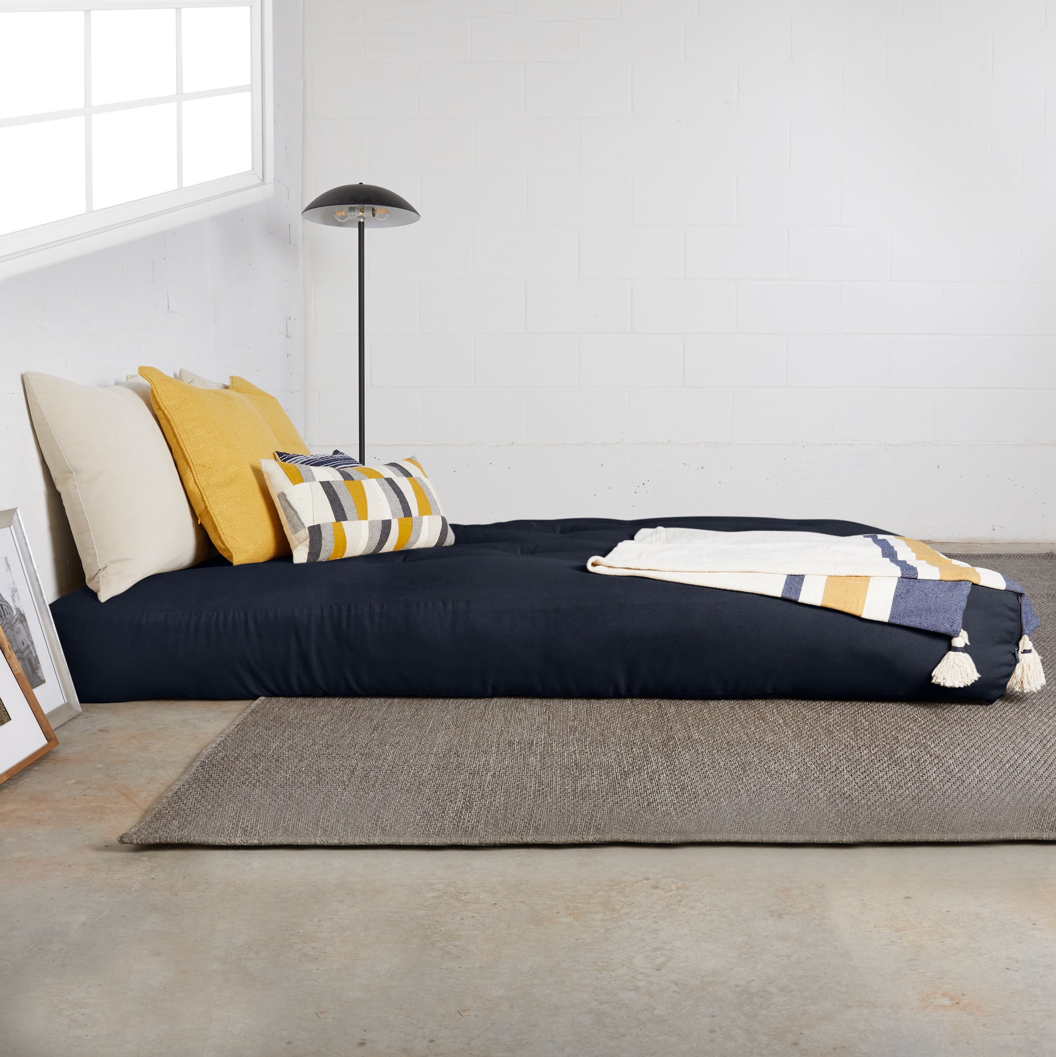 Sorra Home - 5 inch Reversible Tufted Futon Mattress, Queen Size
