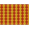 thumbnail image 1 of Ahgly Company Machine Washable Indoor Rectangle Transitional Neon Red Area Rugs, 2' x 5', 1 of 7