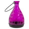 thumbnail image 2 of Northlight 6.25" Frosted Pink Hearts Glass Bottle Tea Light Candle Lantern Decoration, 2 of 4