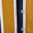 thumbnail image 3 of jovati Chemise en Denim Homme Homme Décontracté Boutons Plage Imprimé Rayé Non Positionné Col Rabattu Chemise à Manches Courtes Blouse, 3 of 9