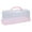 Pink, variant on Plastic Bread Container Airtight Lid Storage Box For Cake Slices Toasts Storage