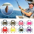 thumbnail image 3 of 2Pcs 8CM/10G Soft Crab Lure Floating Bionic Crab Bait Colorful TPR Artificial Bait Saltwater Freshwater Fishing Accessories, 3 of 8