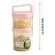 thumbnail image 2 of Juego De Tazas Portátiles Para El Desayuno: 560 Ml + 360 Ml Para Frutas, Avena, Yogur, Leche, Etc. | Perfecto Para Estudiantes Y Picnics Al Aire Libre | Incluye Cuchara Y Diseño., 2 of 2