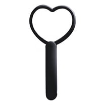 RAGUPEL Hand Mirrors with Handle,Foldable 6.9"*3.5"*0.4" Handheld Mirror,1X and 2X Magnification Handheld Mirror with Handle,Black