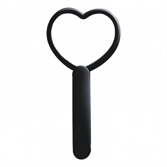 RAGUPEL Hand Mirrors with Handle,Foldable 6.9"*3.5"*0.4" Handheld Mirror,1X and 2X Magnification Handheld Mirror with Handle,Black