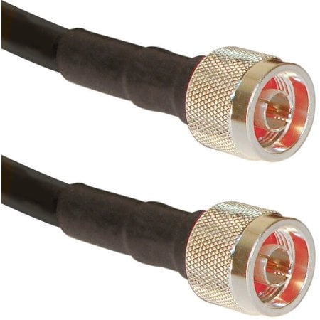 N-Male to N-Male 50 Foot LMR-400 Cable | Times Microwave Ultra Low Loss 400 Coax Made in USA by MPD Digital