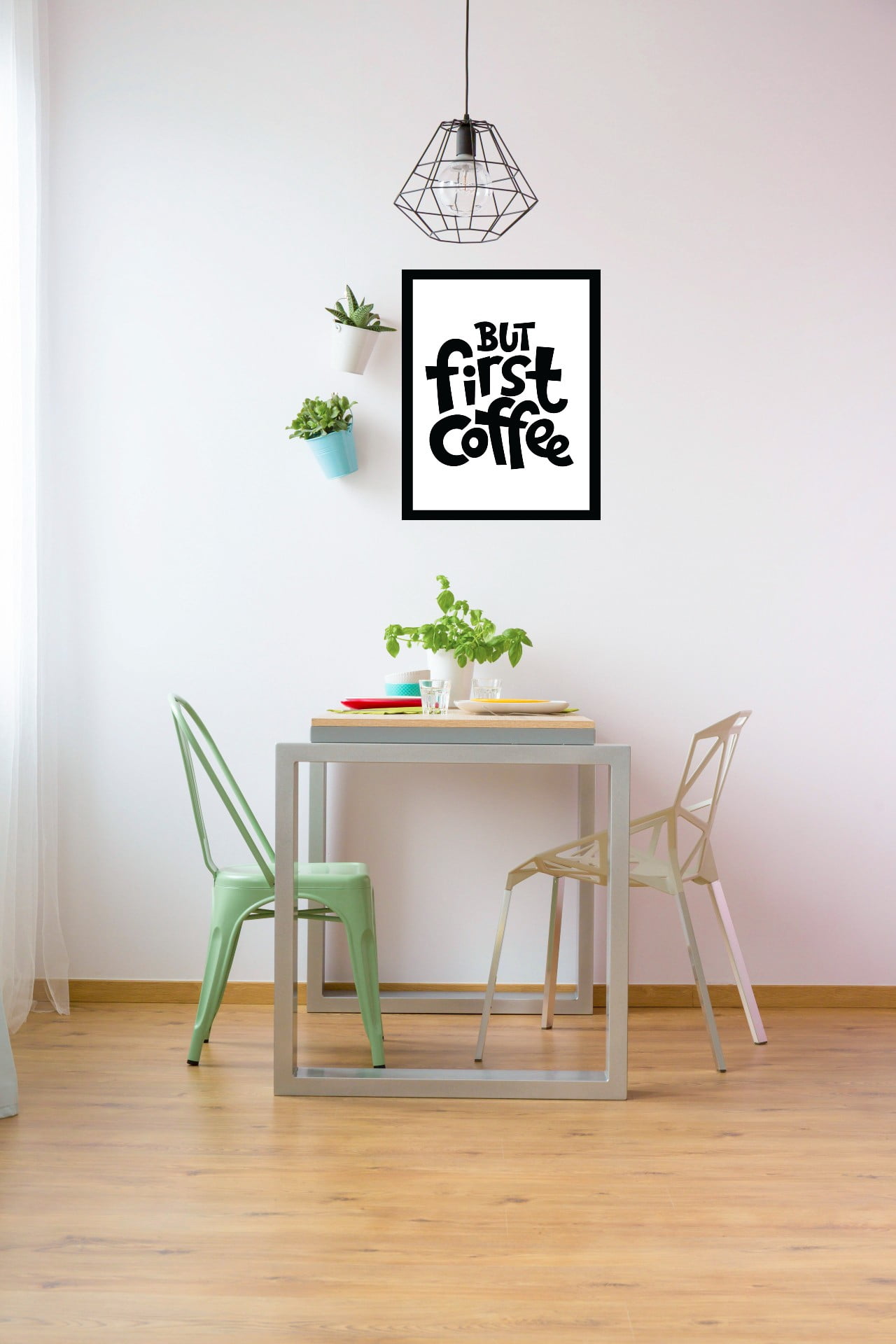 Venice Beach Collection's But First Coffee 14x18 Framed Print